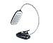 360 Degree Rotating Battery Operated High Brightness 28 LED Eye Protection Reading Desk Lamp Clip On Light with USB Cable (Black)