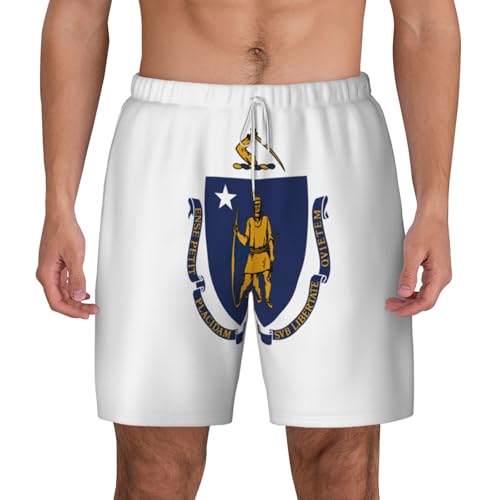 Short de bain respirant du Massachusetts pour homme à séchage rapide