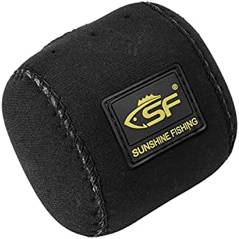 SF Low Profile Neoprene Baitcaster Reel Covers Casting Protective Reel Case fit 50 100 200 Series Baitcaster Right Hand/1 pack