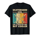 Skateboard Girl Funny Vintage Skateboarding Girls Womens T-Shirt