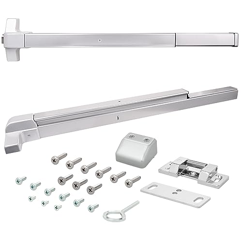 Nuk3y ED-5000 Series Panic Bar Exit Device Grade 1 ADA Certifed, Fit Door Width 30"-36" (Aluminum, Exit Device Only) by NUK3Y PRODUCTS K3 - Used condition - US$36.58