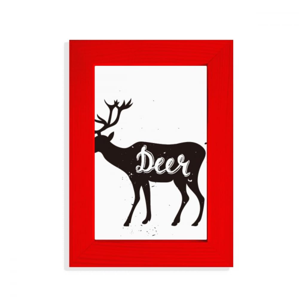 Cadre photo de cerf noir et blanc une idée cadeau déco idéale