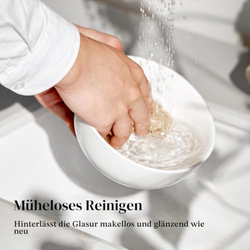DOWAN Müslischale Set, 650 ml, 4er Set, Keramik Salatschüssel – Ansicht 8