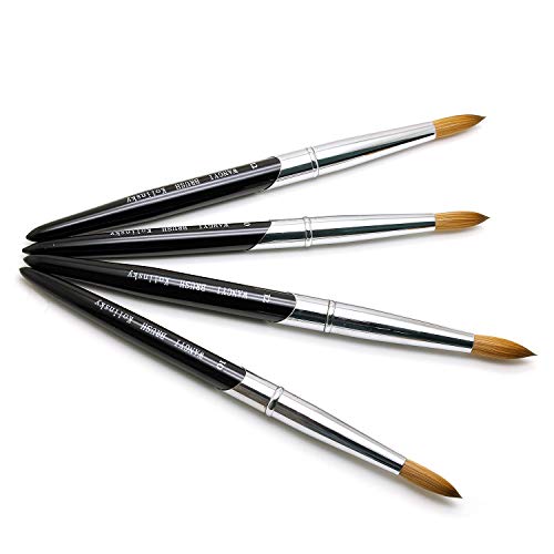 Rynnyi Acrylic Nail Brush, Professional Round Manicure Pedicure Brushes,Size 10 Acrylic Brush 1Pc (Size 10) #TOP1