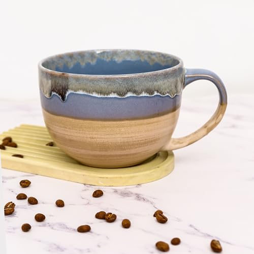 hengshukeji Large 24 OZ/700ml Ceramic Coffee Mugs,Soup Bowls with Handles,Extra Big Jumbo Tea Cup Mug for Office and Home - Image 2