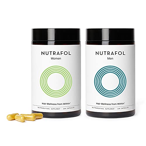 Nutrafol Bundle: Women and Menâs Hair Growth Supplements for Visibly Thicker, Stronger Hair (4 Capsules Per Day - 1 Month Supply Each)