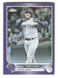 2022 Topps Chrome Update Refractor Purple #USC51 Jose Trevino New York Yankees MLB Baseball Trading Card