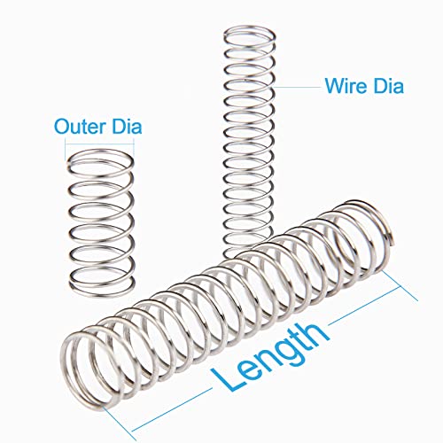 Small Springs Compression Kit Assortment Mechanical Steel Assorted Set Detent Pen Springs 225 Pcs #TOP3