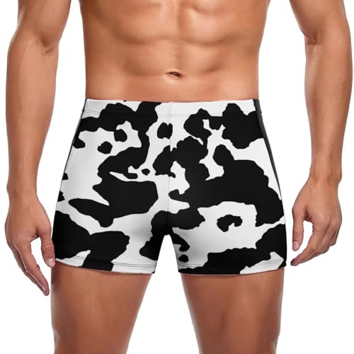 Boxer de bain homme noir et blanc pour éliminer l'inconfort