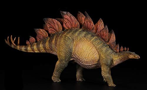 Nanmu 1/35 Stegosaurus Pike Figure Realistic Stegosauridae Dinosaur PVC Collector Toys Animal Educational Model Decoration Gift for Adult (Red Version)