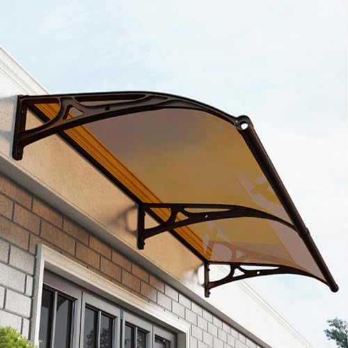 Toldo para ventana y puerta exterior curvo resistente a la nieve y rayos UV