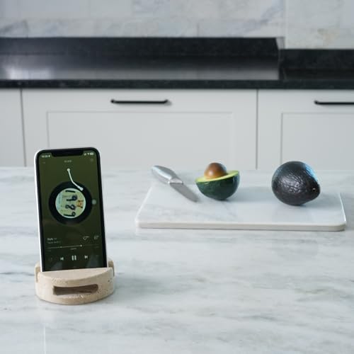 Soporte de mármol Koville para teléfono celular con amplificación de sonido pasiva 5