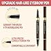 LAVONE Eyebrow Pen, 2-in-1 Eyebrow Pencils for Women with 4 Tip Microblading Eyebrow Pencil and Curved Precise Brow Pencil, Waterproof Eyebrow Pencil Create Full, Natural Hair-Like Brows, Soft Brown