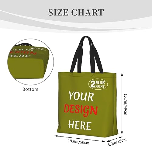 Custom Tote Bags Custom Bag Add Your Design For Business Work Travel Personalized Shoulder Bag4
