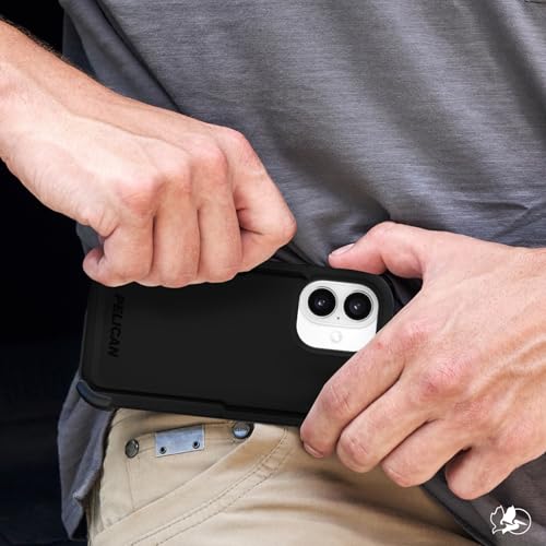 Pelican Voyager iPhone 16 Case [Compatible with MagSafe] Rugged Phone Case w/ 18ft Military-Grade Drop Protection - Heavy Duty Phone Cover w/Belt Clip Holster for iPhone 16 - Black by Pelican - Used condition - Image 9