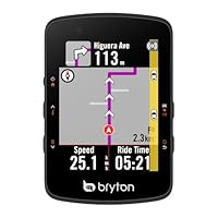 Bryton Rider 550 GPS Fahrradcomputer mit 37 Stunden Akkulaufzeit, 2,8-Zoll Farbdisplay und Fahrradnavigation