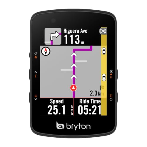 Bryton - ciclo computadores 26 Bryton Rider 550 - Ordenador de ciclismo con batería de 37 horas de duración, pantalla a color de 2.8 pulgadas y GPS para bicicleta