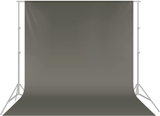 Hanumex® 8 x 10.5 FT Grey Backdrop Background for Photography Backdrop, Photoshoot Background,Video Production, Home Decoration, Weddings, Newborns, Product Photography, Screen Video Recording