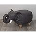 Produktbild home edelweiss Hocker Elefant Kunstleder Länge 75 cm