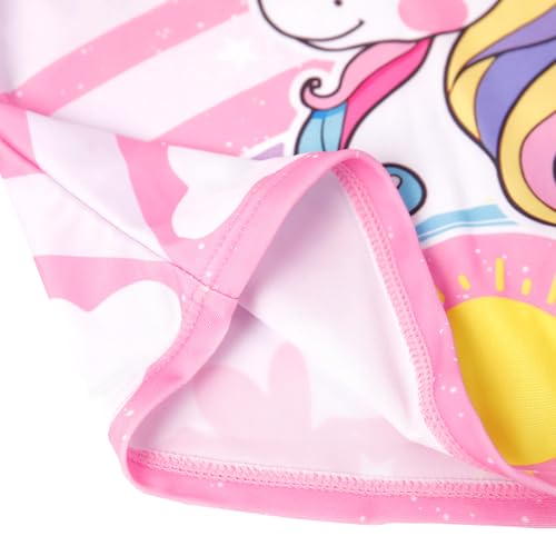 TUPOMAS Traje de banho para meninas de 3 a 10 anos, tanquíni de manga comprida Rash Guard, Unicórnio