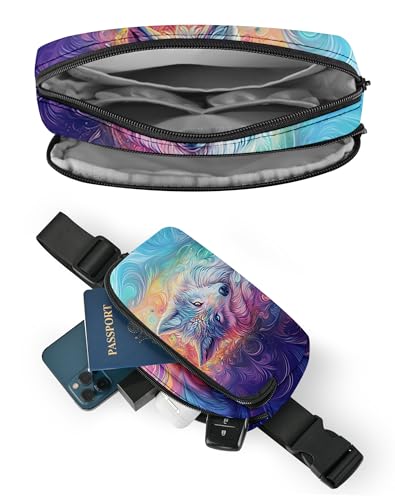 Image of Wolf Fanny Pack Lightweight Belt Bag Fashion Waist Pouch | Waterproof, Crossbody Bags for Women, Sports, Running, Traveling, Hiking