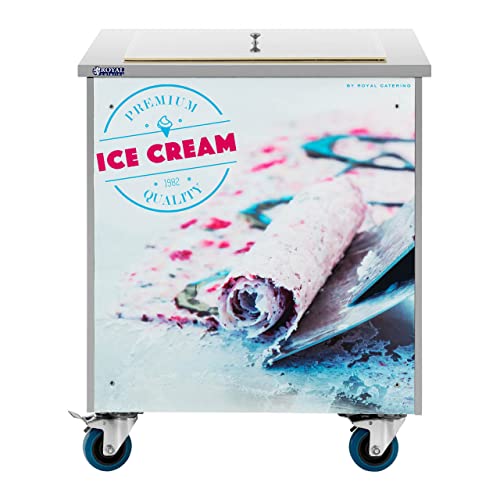 Royal Catering RCFI-01 Roll-Eismaschine 50 x 50 x 2,5 cm Thai-Eismaschine Profi-Eismaschine Ice-Cream-Rolls-Maschine – Bild 7