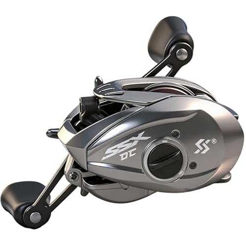 Sougayilang Baitcasting Reel with Digital Anti-Backlash Control - Smart Computer Braking System, 7.2:1 Gear Ratio, 18.5LB Max Drag-Easy Casting Baitcaster for Beginners & Bass Anglers