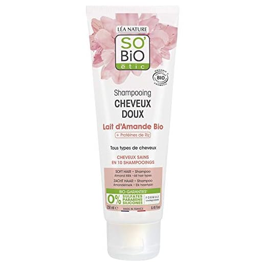 So 'Bio Étic Shampoing cheveux doux - Lait d'amande et proteines de riz - Bio - 250ml