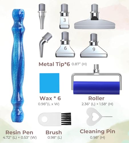Kit de pintura de diamante Hailivike: herramientas con rodillo de arte y bolígrafo roscado 6