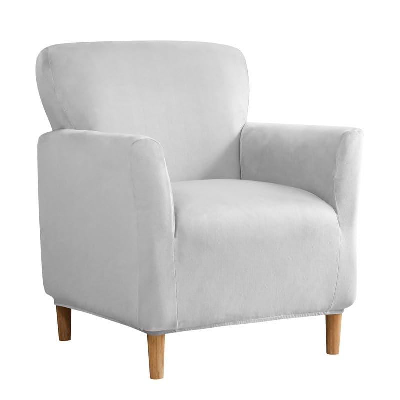 Mingfuxin Velvet Armchair Sofa Covers, Stretch Banquet Tub Chair Covers Slipcovers, Removable Bucket Sofa Couch Cushion Covers for Living Room Home Decoration Furniture Protector