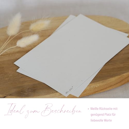 Atelier Amotina 2er Osterkarten Set – Postkarten DIN A6 mit Handgemaltem Aquarell-Motiv – Frohe Ostern – Dekorative und Moderne Osterkarte Inkl. Umschlag