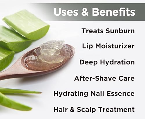 Image of Devkund Aloe Vera Gel | With Pure Aloe Vera | Gel for Face, Hair, Skin Moisturizer | Hydrates and Soothes | With Vitamin E and No Paraben | 400G