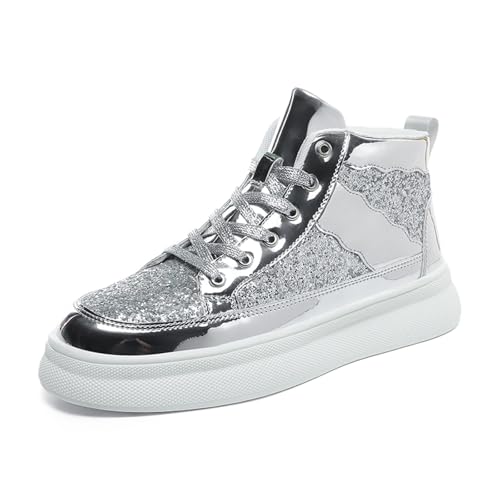 Chaussures à paillettes haut haut idéales pour costume de carnaval