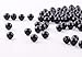 Natural Stone Beads 100pcs 8mm Black Obsidian Round Genuine Real Stone Beading Loose Gemstone Hole Size 1mm DIY Charm Smooth Beads for Bracelet Necklae Earrings Jewelry Making (Black Obsidian, 68mm)