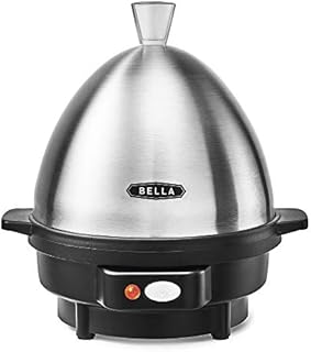 BELLA Rapid 7 Capacity Electric Egg Cooker for Hard Boiled, Poached, Scrambled or