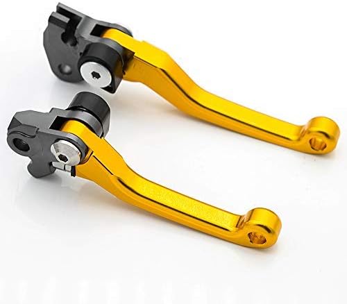 Krace CNC Motorcross Dirt Bike Pivot Brake Clutch Levers Set Compatible with Suzuki DR250R 1997-2000