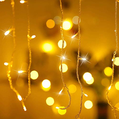 Rideau lumineux 432 LED Qedertek avec telecommande et 8 modes d'eclairage fixes - 2