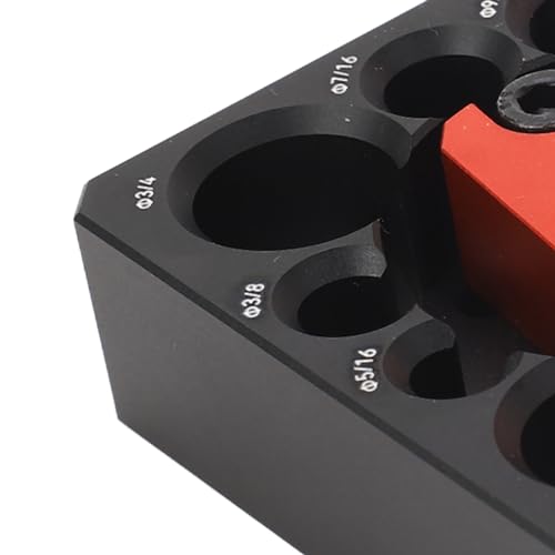 Dowel Maker Jig Imperial, 8 Holes Adjustable Dowel Maker Jig Kit with Carbide Blade, Electric Drill Milling Dowel Round Rod Auxiliary Tool for Wooden Rods Sticks Woodworking 8 Dowel Maker Jig Imperial, 8 Holes Adjustable Dowel Maker Jig Kit with Carbide Blade, Electric Drill Milling Dowel Round Rod Auxiliary Tool for Wooden Rods Sticks Woodworking - Image 8