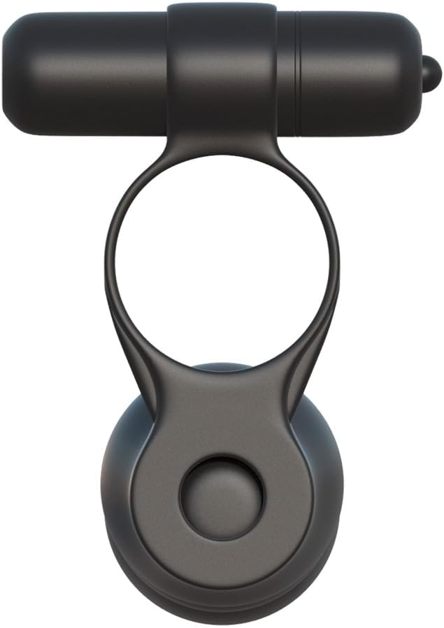 Pipedream Fantasy C-Ringz Posable Partner Double Penetrator Dildo, Black, 1 Pound