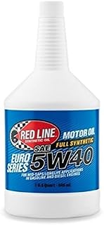 Red Line 12404-12PK Euro-Series 5W40 Oil, 1 Quart, 12 Pack