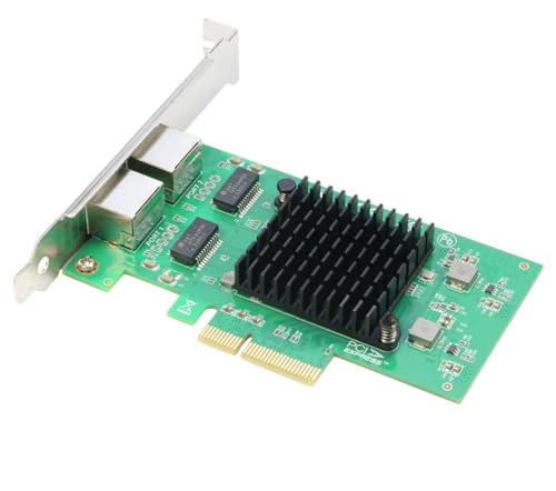 Image of 2.5Gbps Dual Port PCIe Network Card - Intel I225-V Chipset, 2-Port 2.5GBASE-T RJ45 Ethernet LAN Adapter, PCI Express x4 (x1 Compatible), Internal NIC for Gaming & Workstation