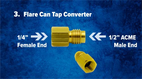 Lu-Hawk R134A Self-Sealing, And Single Puncture Can Taps, With Valve Core Removal Tool. #TOP3