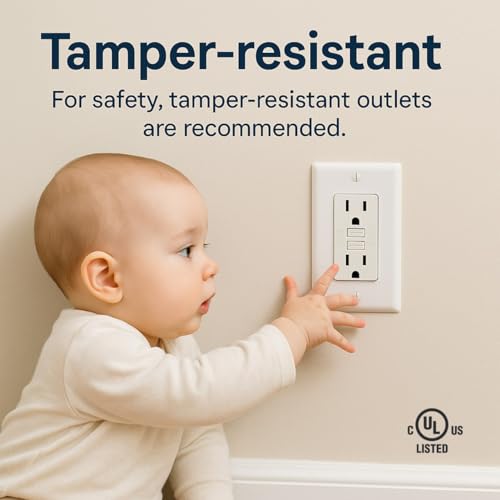(20 AMP-10 Pack)LOONAVA GFCI Outlet WR White – Tamper Resistant, Weather Resistant GFI Receptacle with Self-Test, LED Indicator,UL Listed, Easy Install – Ground Fault Outlet for Outdoor Use & Bathroom by LOONAVA - Image 8