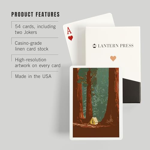 Baraja de Poker Vista Bosque Redwood, 52 cartas miniatura 3
