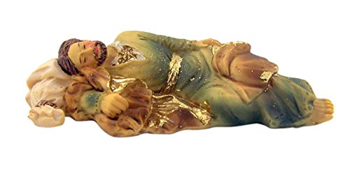 Estatua católica de San José dormido, 4 pulgadas miniatura 4