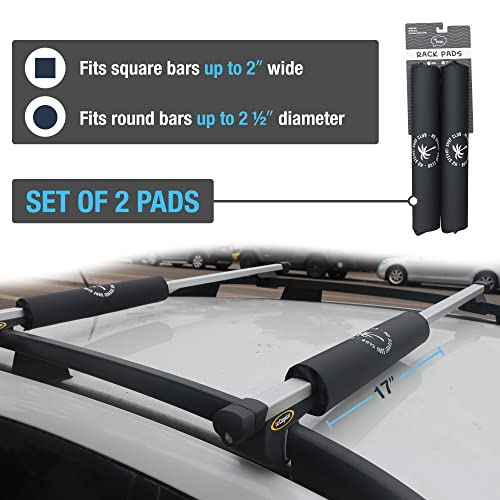 image for Ho Stevie! Surfboard/SUP Round Roof Rack Pads (Set of 2 Pads, 28
