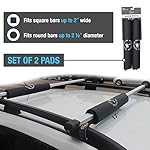 Ho Stevie! Surfboard/SUP Round Roof Rack Pads (Set of 2 Pads, 28" or 17") for Cars with Crossbars (17") - Image 4