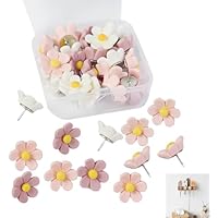 Juego de 30 chinchetas florales y alfileres florales para tablón