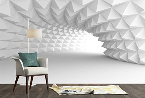Flfk 3D Abstract Arch Tunnel Wall Murals Peel And Stick Illusion Self-Adhesive Wallpaper Large Poster For Living Room Bedroom Office Decor 141.7"X98.4" #TOP6