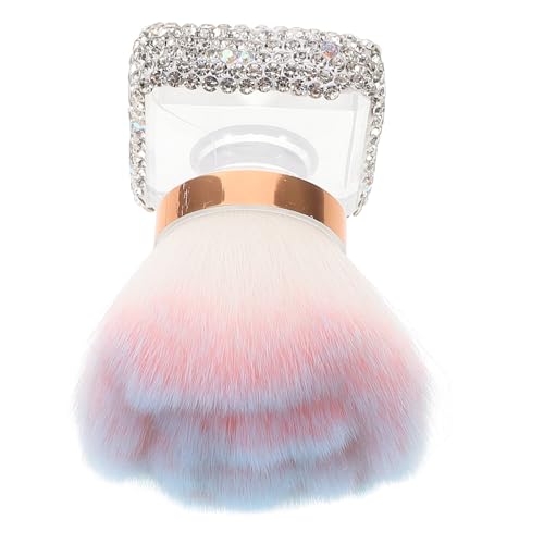 PACKOVE Cepillo de Uñas para Manicura y Pedicura con Cerdas Resistentes, Cabezal Redondo y Base de Plástico, Fácil de Limpiar para Maquillaje y Estética